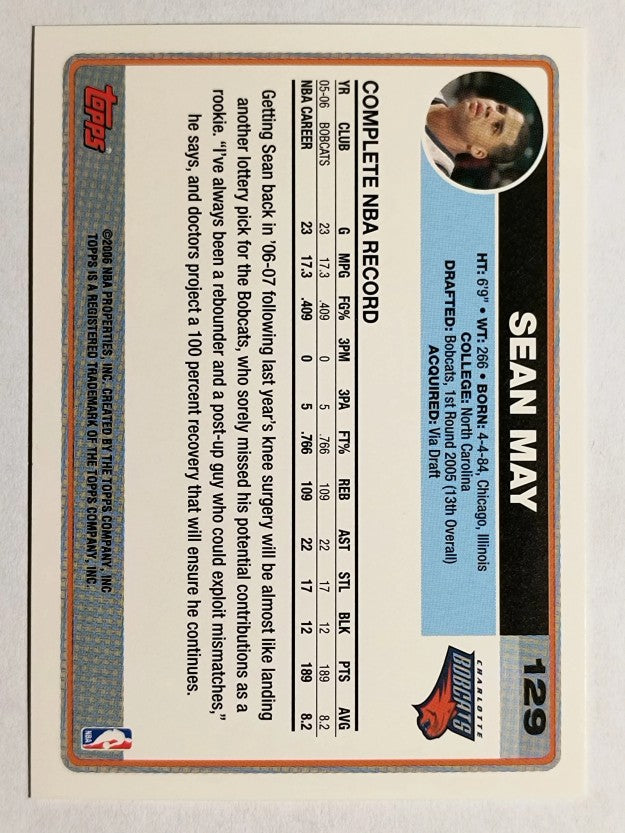 2006-07 Topps #129 Sean May