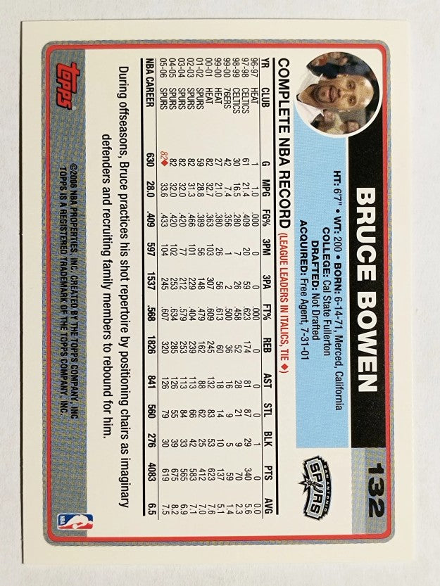 2006-07 Topps #132 Bruce Bowen