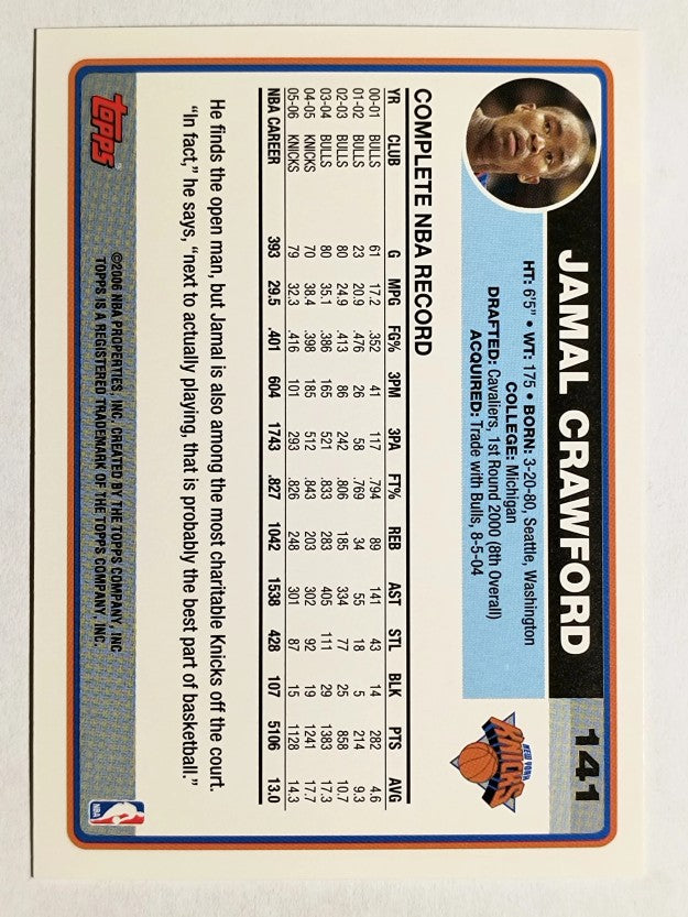 2006-07 Topps #141 Jamal Crawford