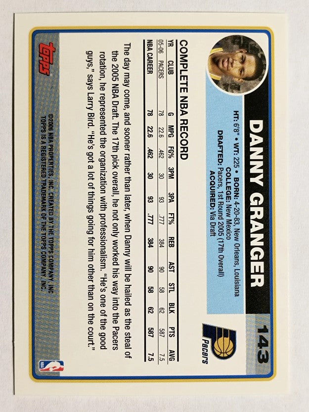 2006-07 Topps #143 Danny Granger