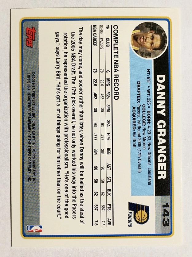 2006-07 Topps #143 Danny Granger