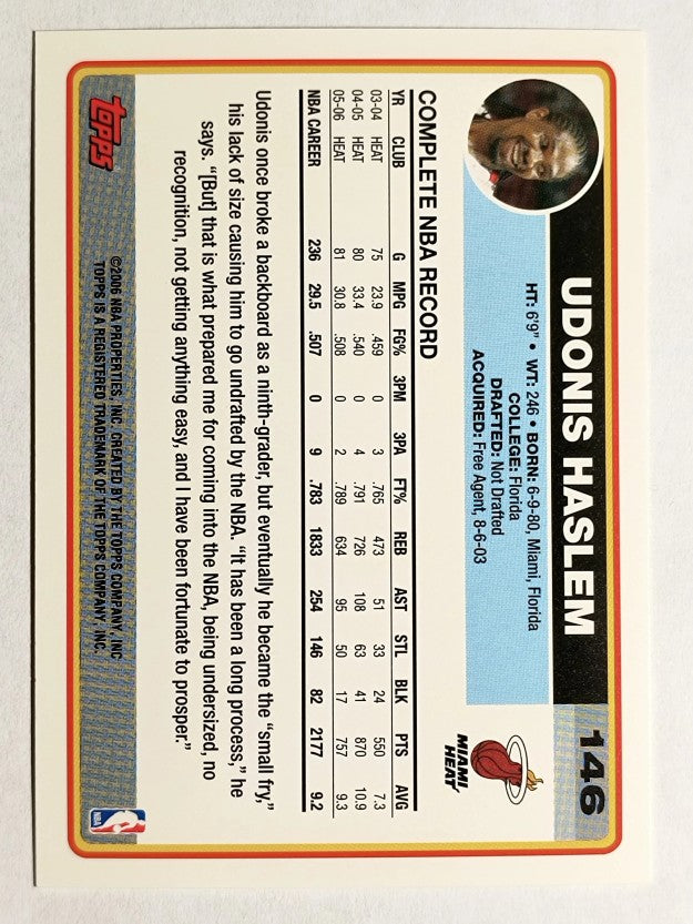 2006-07 Topps #146 Udonis Haslem