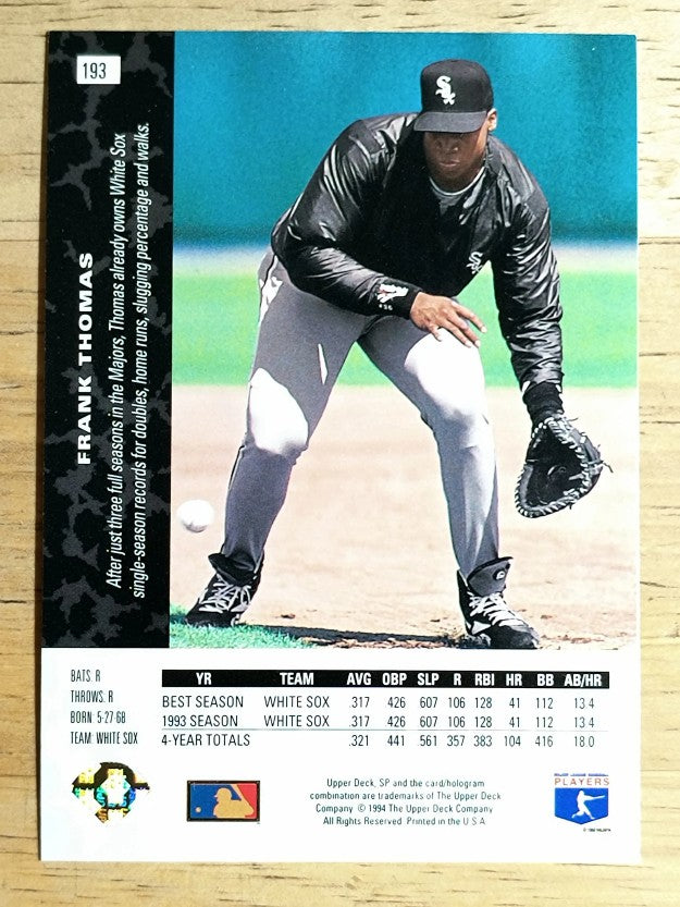 1994 SP #193 Frank Thomas