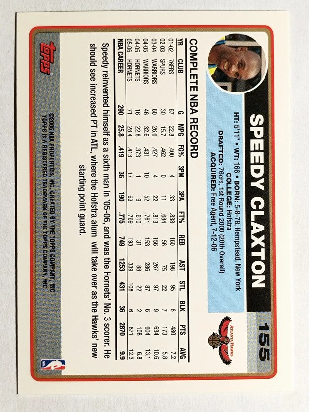 2006-07 Topps #155 Speedy Claxton