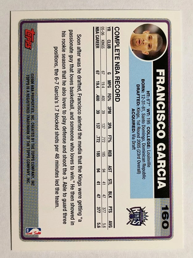2006-07 Topps #160 Francisco Garcia