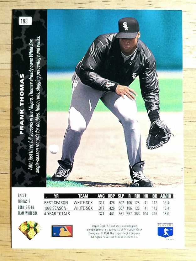 1994 SP #193 Frank Thomas