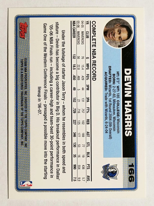 2006-07 Topps #166 Devin Harris