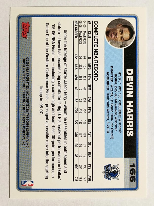 2006-07 Topps #166 Devin Harris