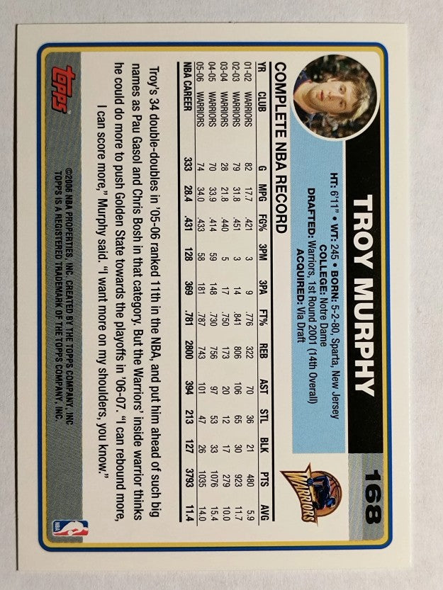 2006-07 Topps #168 Troy Murphy