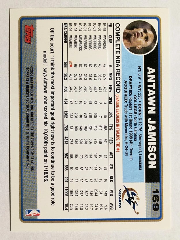 2006-07 Topps #169 Antawn Jamison