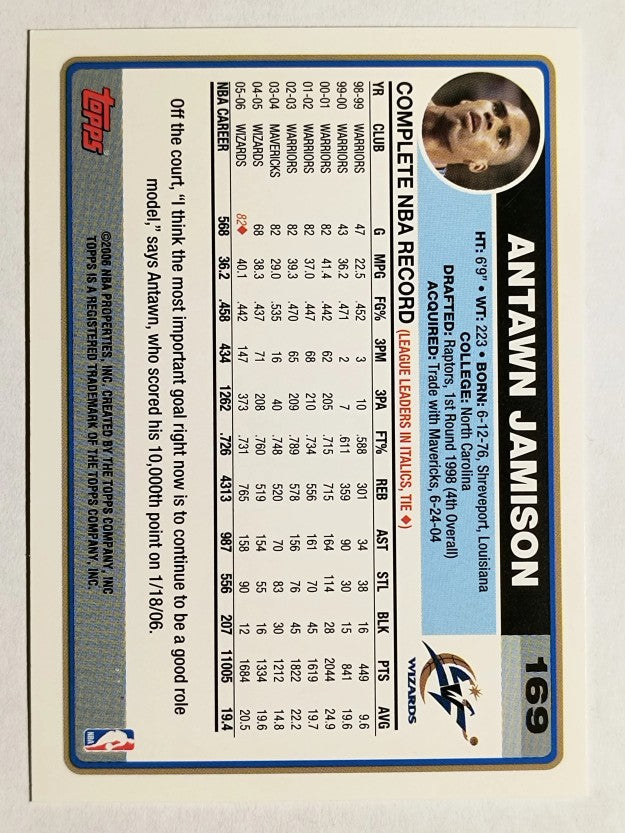 2006-07 Topps #169 Antawn Jamison