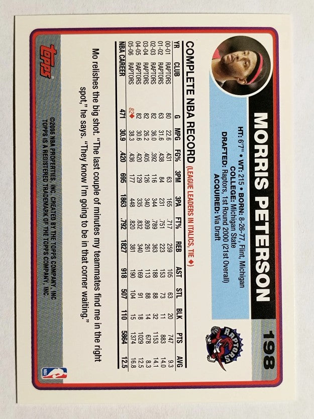 2006-07 Topps #198 Morris Peterson