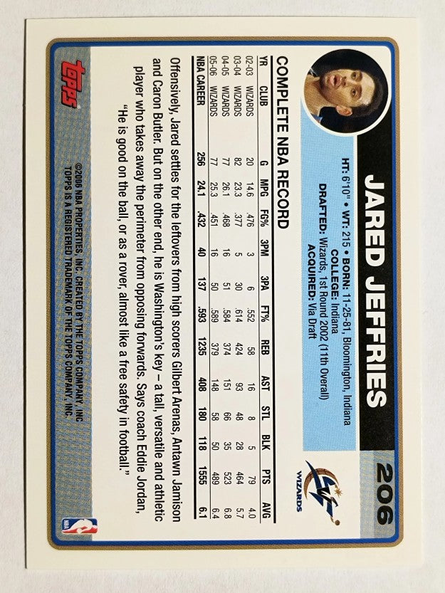2006-07 Topps #206 Jared Jeffries