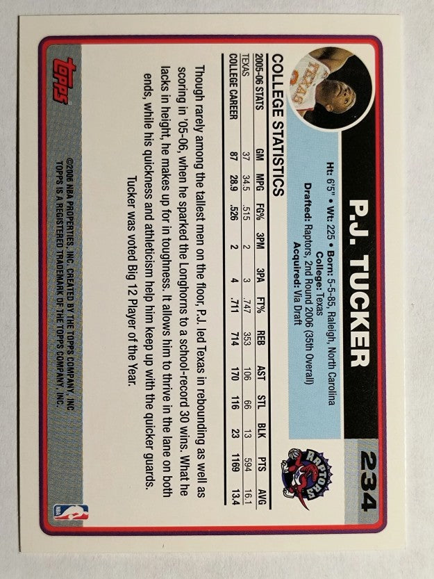 2006-07 Topps #234 P.J. Tucker RC