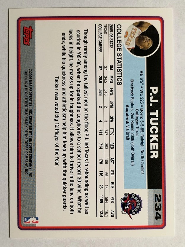 2006-07 Topps #234 P.J. Tucker RC
