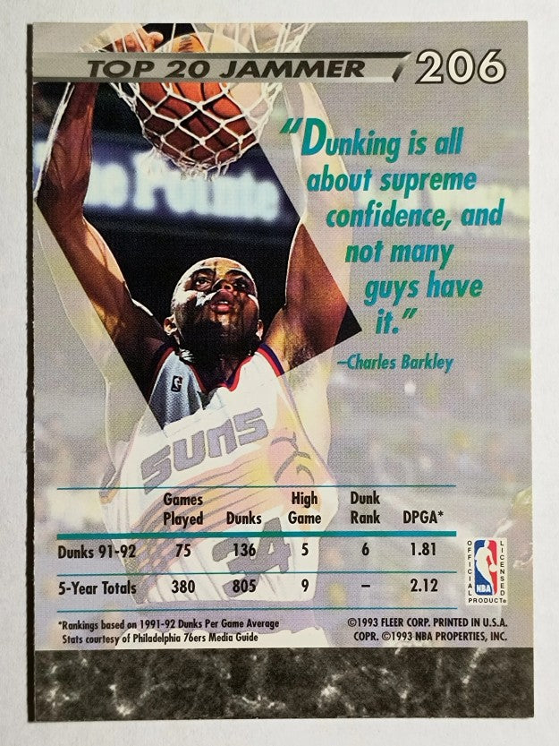 1992-93 Ultra #206 Charles Barkley JS