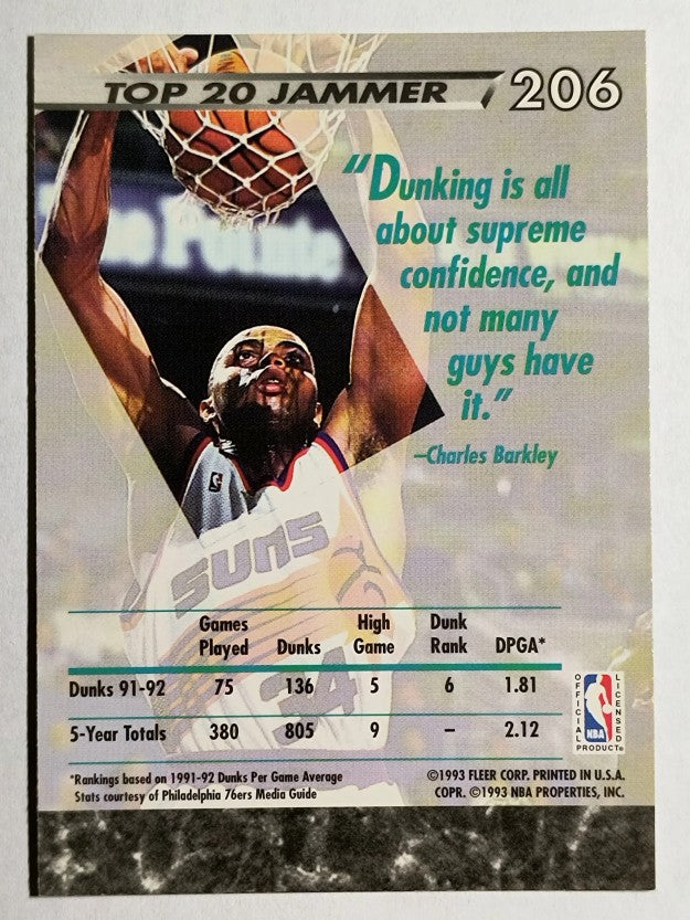 1992-93 Ultra #206 Charles Barkley JS