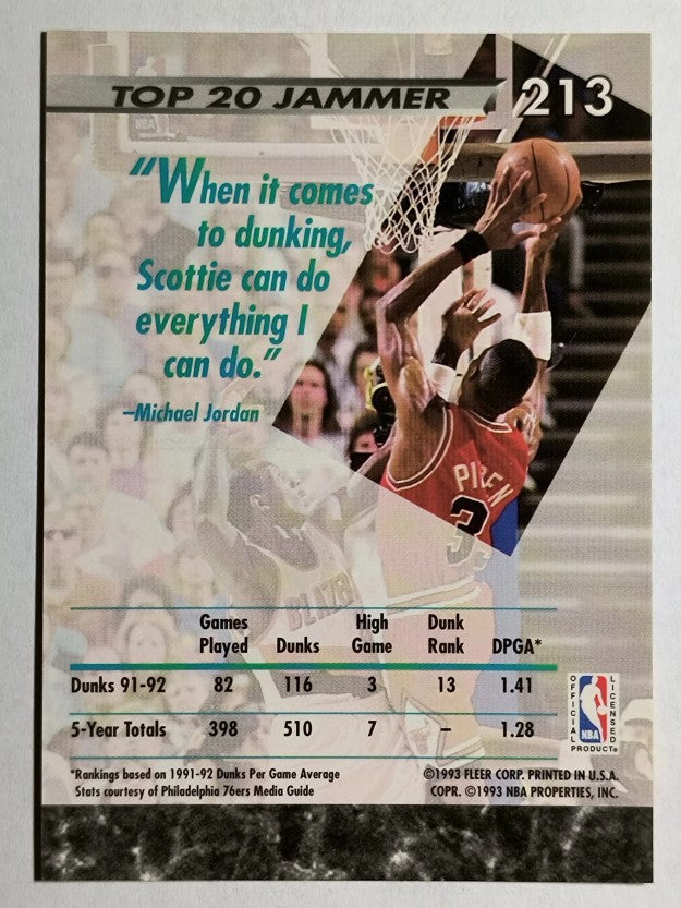 1992-93 Ultra #213 Scottie Pippen JS