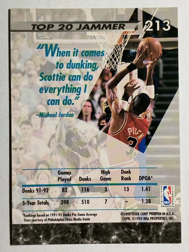 1992-93 Ultra #213 Scottie Pippen JS