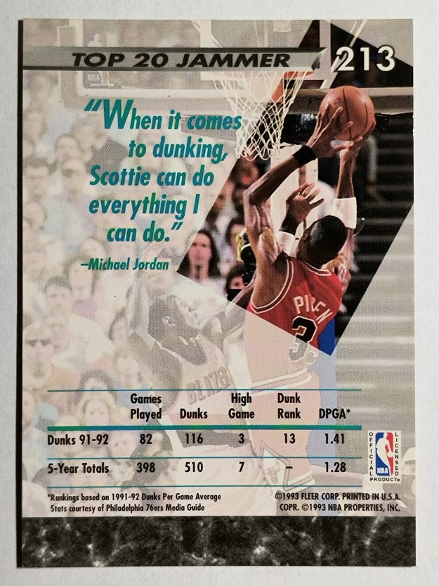1992-93 Ultra #213 Scottie Pippen JS