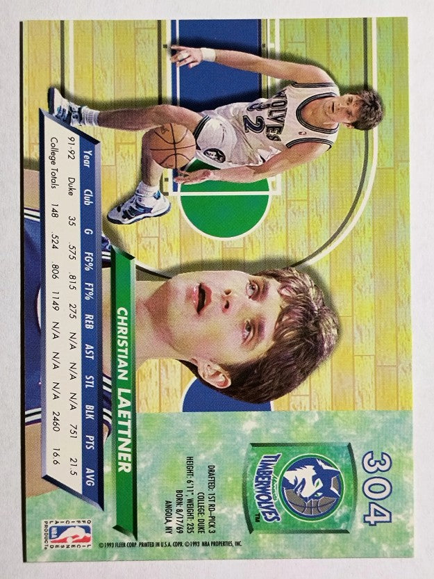 1992-93 Ultra #304 Christian Laettner RC