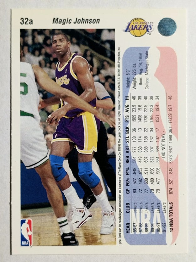 1992-93 Upper Deck #32A Magic Johnson SP