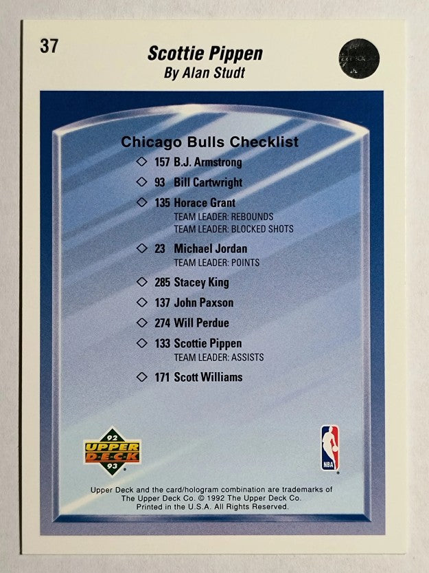 1992-93 Upper Deck #37 Scottie Pippen TC