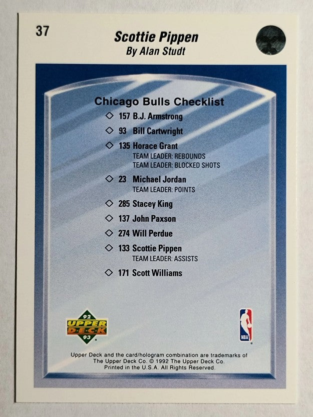 1992-93 Upper Deck #37 Scottie Pippen TC