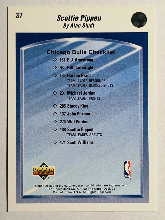 1992-93 Upper Deck #37 Scottie Pippen TC