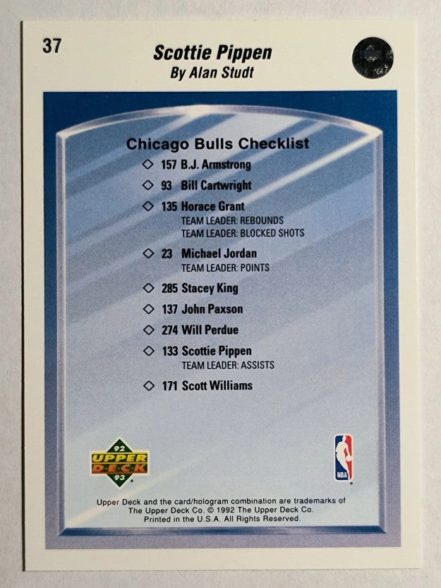 1992-93 Upper Deck #37 Scottie Pippen TC