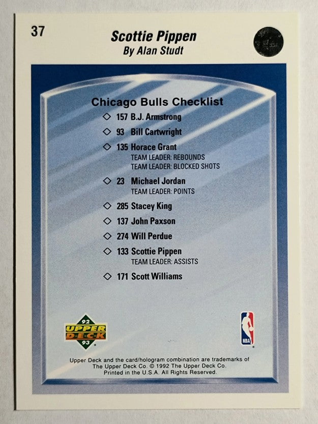 1992-93 Upper Deck #37 Scottie Pippen TC