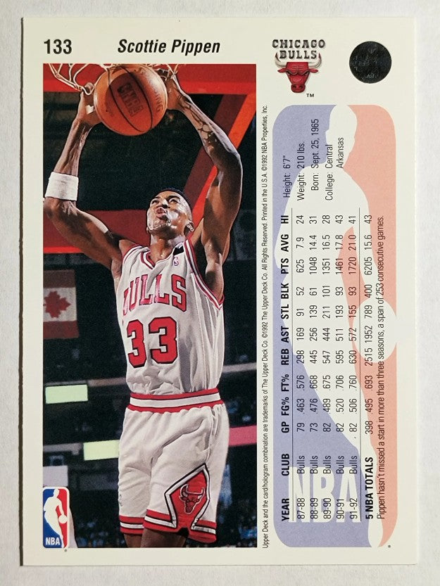 1992-93 Upper Deck #133 Scottie Pippen