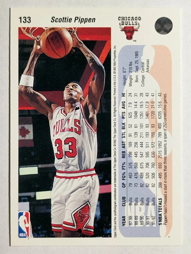 1992-93 Upper Deck #133 Scottie Pippen
