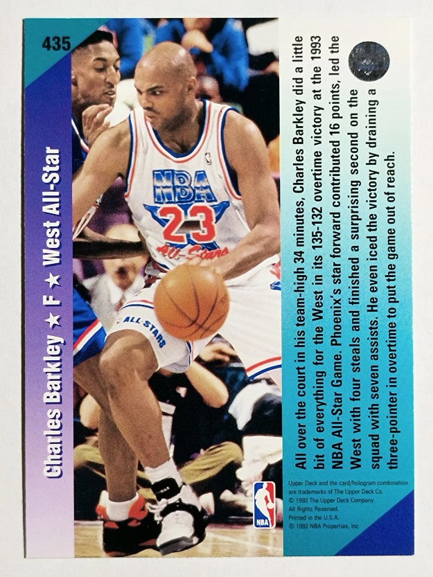 1992-93 Upper Deck #435 Charles Barkley AS