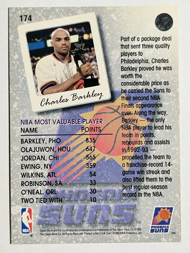 1993-94 Upper Deck #174 Charles Barkley SL (NM)