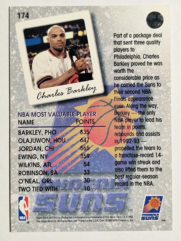1993-94 Upper Deck #174 Charles Barkley SL