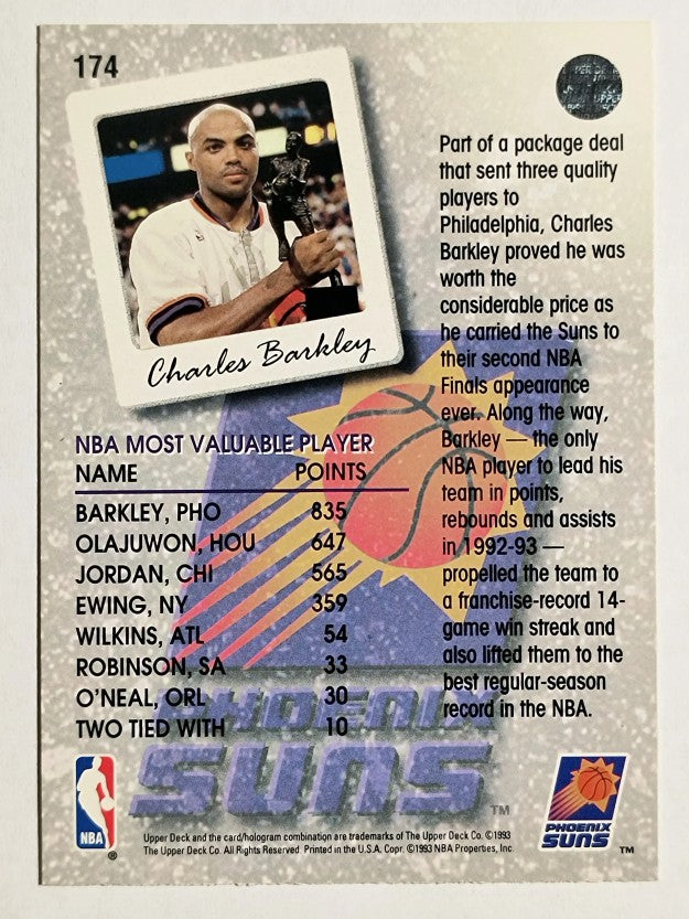 1993-94 Upper Deck #174 Charles Barkley SL (NM)