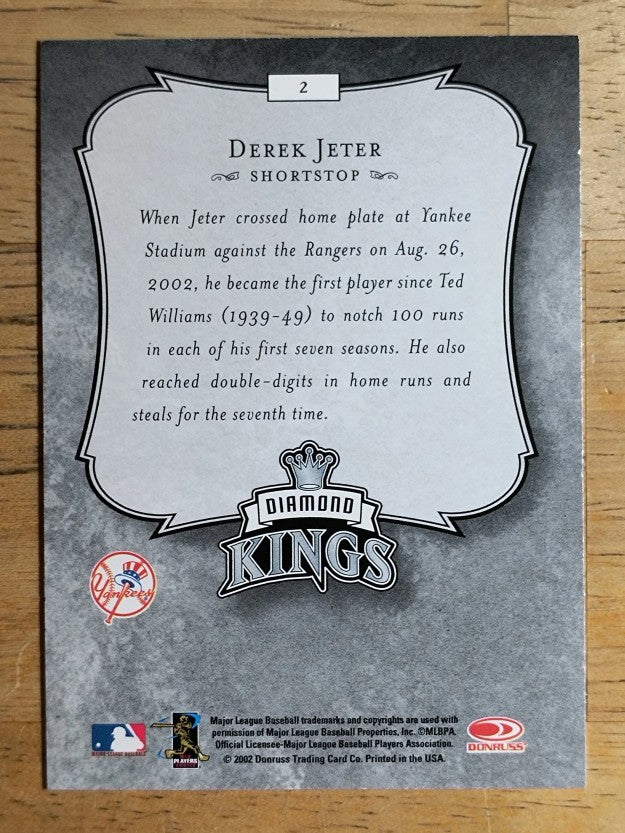 2003 Donruss #2 Derek Jeter DK