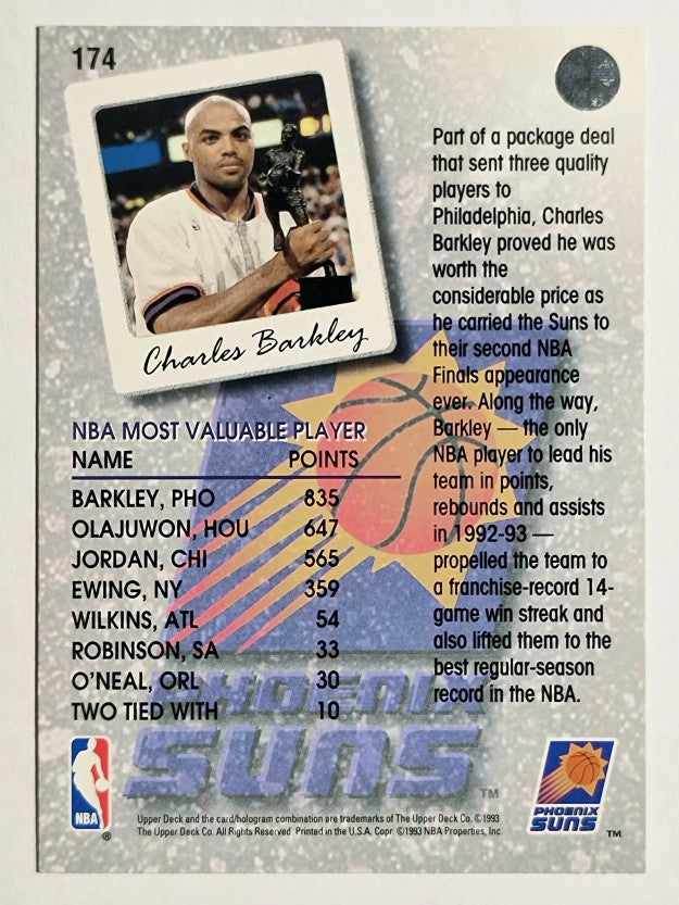 1993-94 Upper Deck #174 Charles Barkley SL
