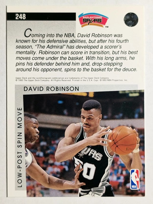 1993-94 Upper Deck #248 David Robinson SM (NM)