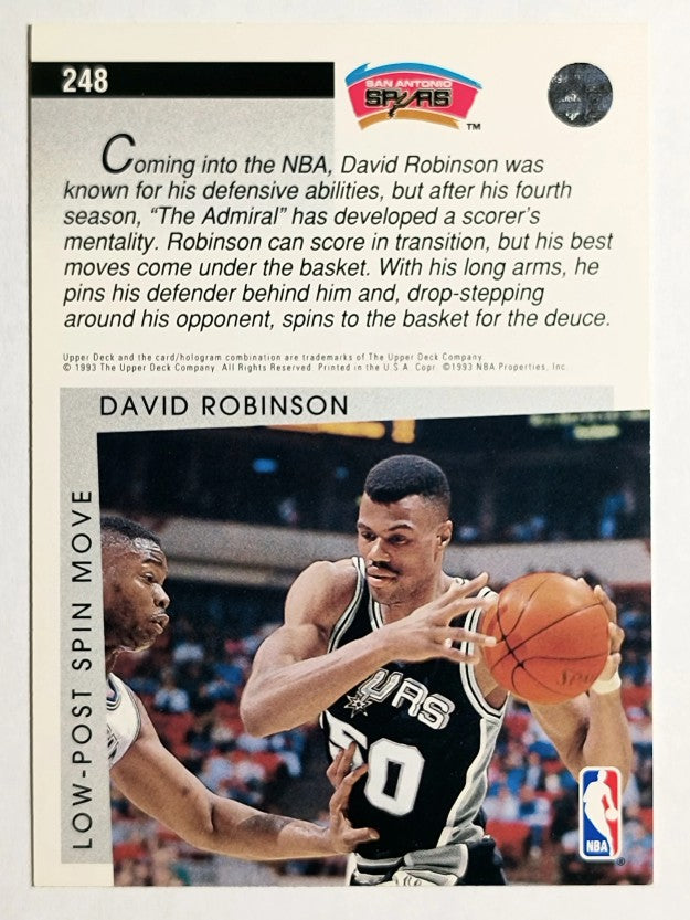 1993-94 Upper Deck #248 David Robinson SM (NM)
