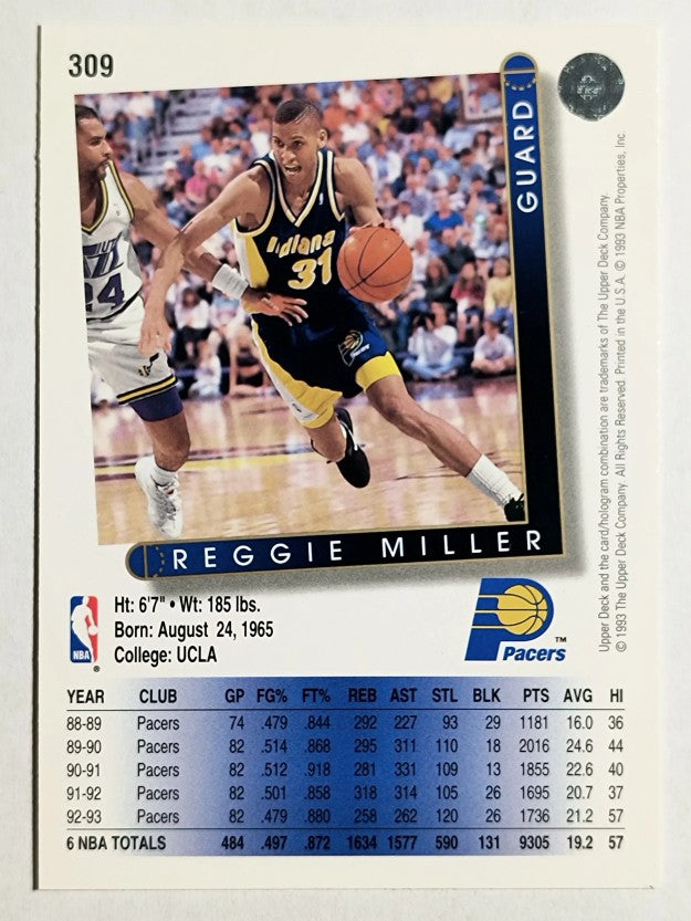 1993-94 Upper Deck #309 Reggie Miller