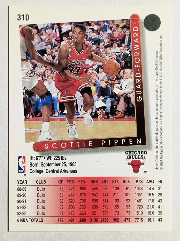 1993-94 Upper Deck #310 Scottie Pippen (NM)