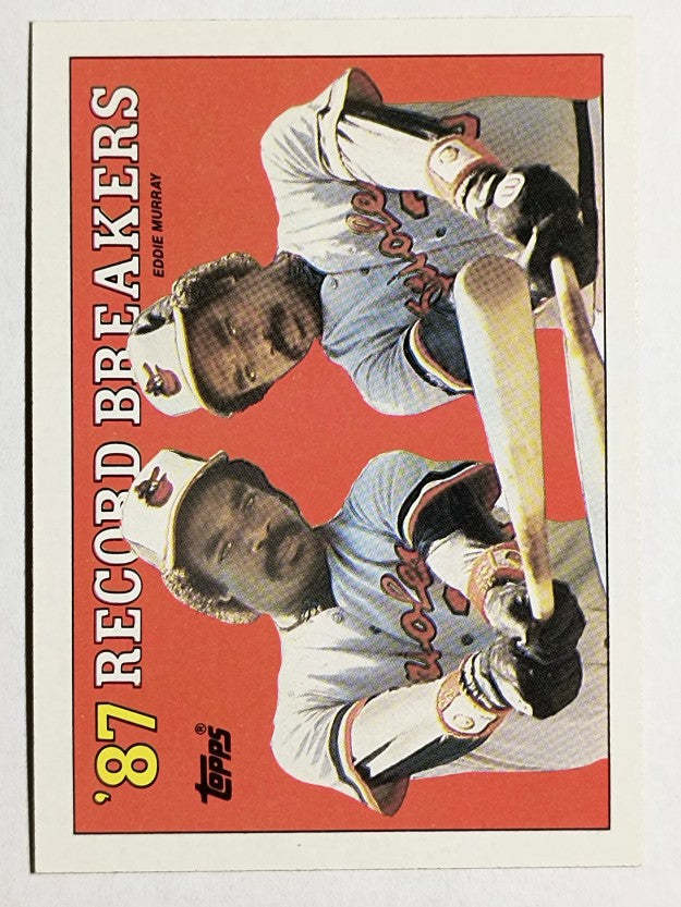 1988 Topps #4 Eddie Murray RB/No caption on front