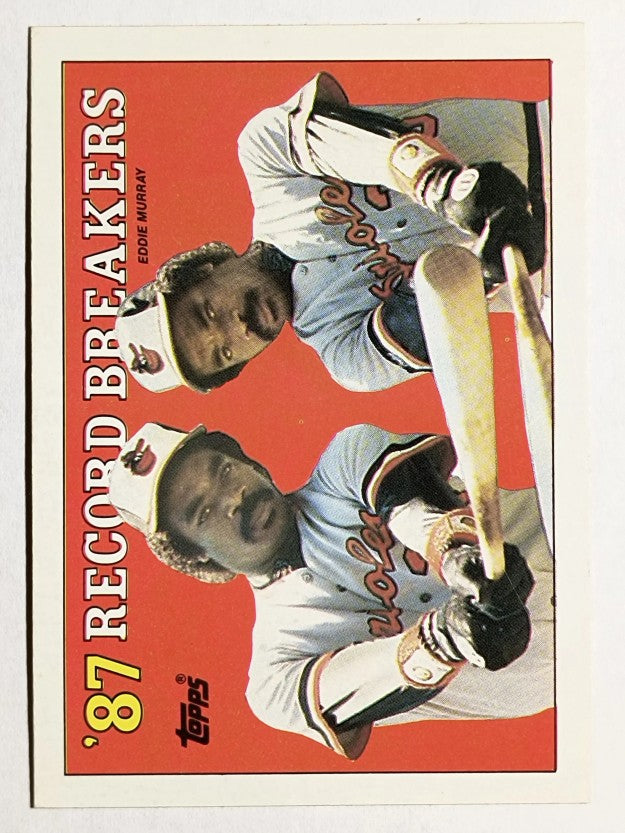 1988 Topps #4 Eddie Murray RB/No caption on front