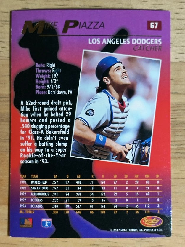 1994 Sportflics #67 Mike Piazza