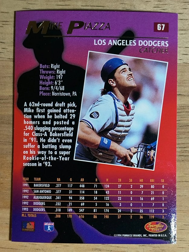 1994 Sportflics #67 Mike Piazza