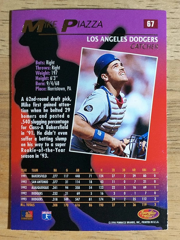 1994 Sportflics #67 Mike Piazza