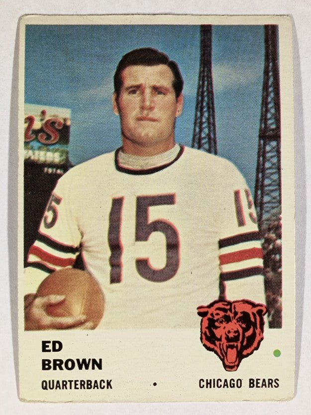 1961 Fleer #1 Ed Brown (VGEX)