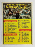1961 Topps #122 Checklist Card (EXMT)